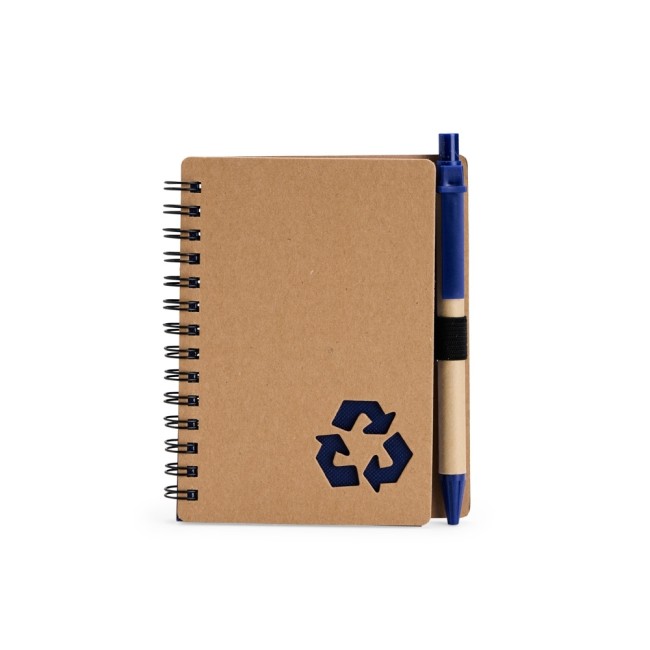 Caderno ecológico com caneta promocional