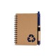 Caderno ecológico com caneta promocional