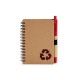 Caderno ecológico com caneta promocional