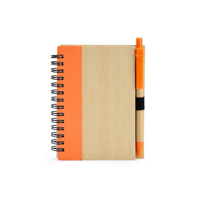 Caderno ecológico com caneta para brinde