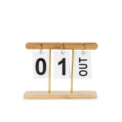 Calendário permanente bambu promocional