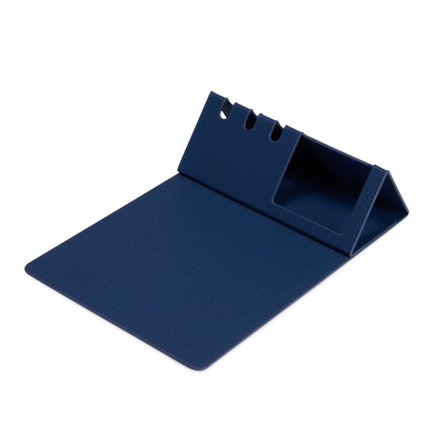 Mouse pad com suporte celular e caneta promocional