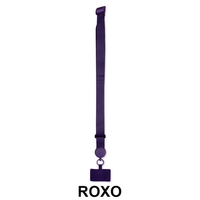Cordão para celular poliéster personalizado