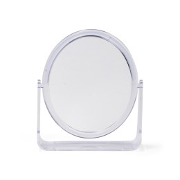 Espelho de mesa oval plástico com logotipo