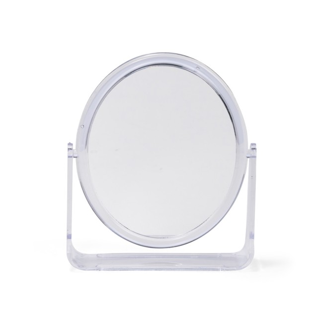 Espelho de mesa oval plástico com logotipo