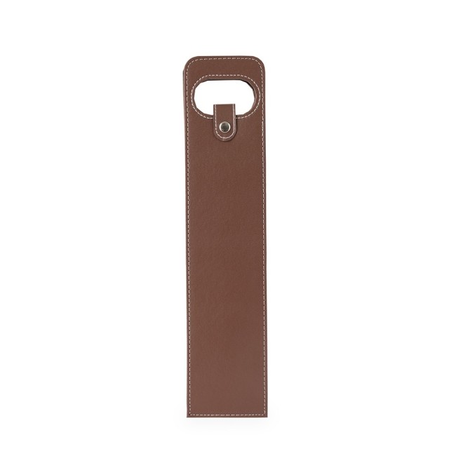 Porta-vinho couro sintético personalizado