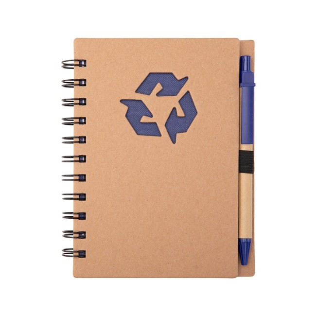 Caderno ecológico com caneta para brinde