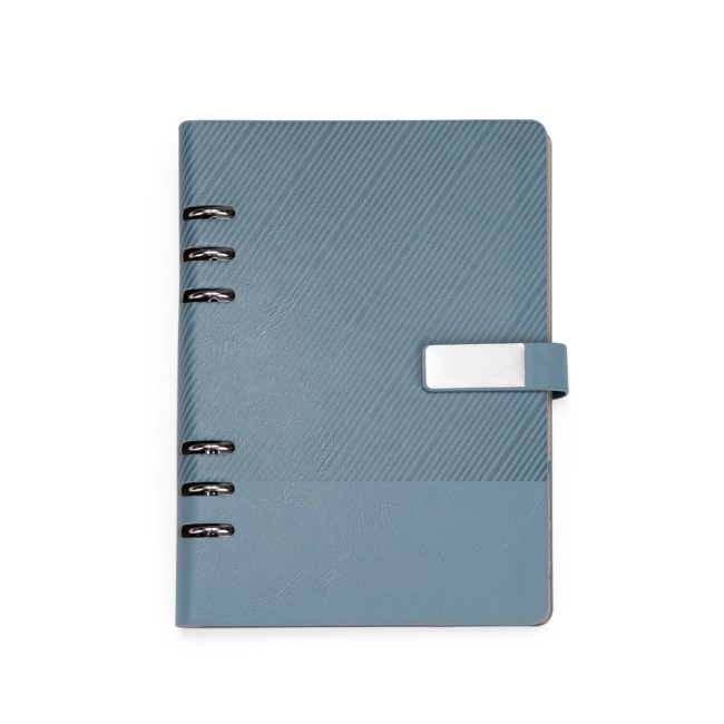 Caderno fichário couro sintético promocional