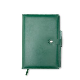 Caderneta couro sintético com caneta personalizado