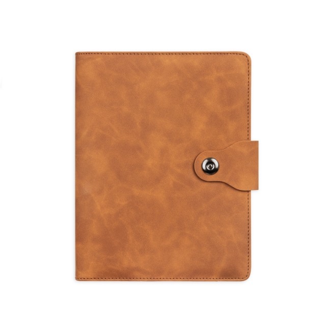Caderno fichário PU com logotipo
