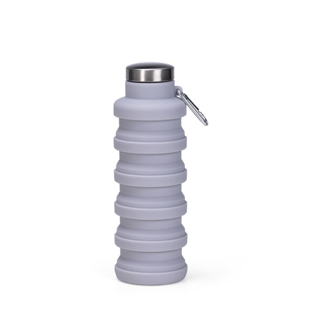 Garrafa retrátil silicone 500ml personalizado