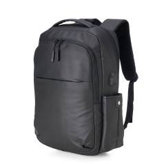 Mochila couro sintético usb 20l para brinde
