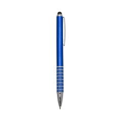 Caneta plástica com 7 aneis touch personalizado