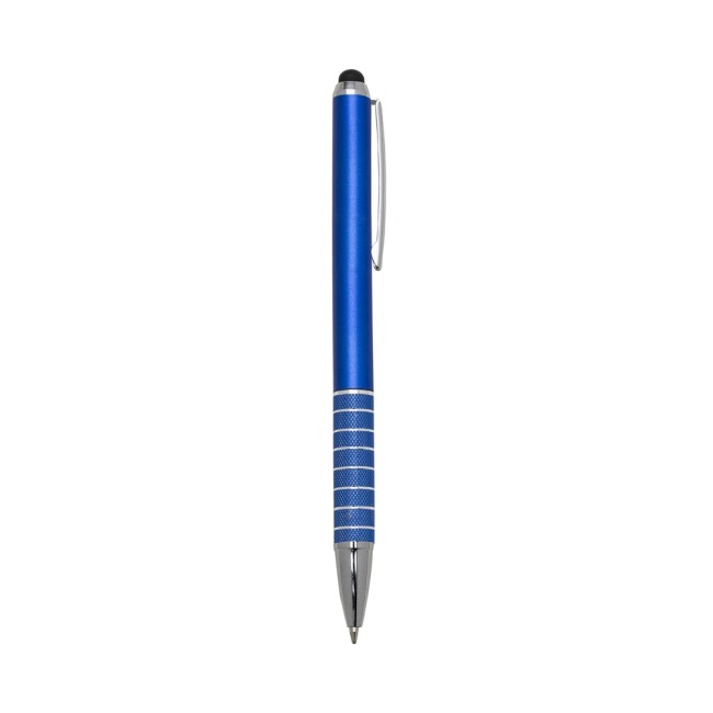 Caneta plástica com 7 aneis touch personalizado