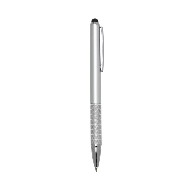 Caneta plástica com 7 aneis touch personalizado