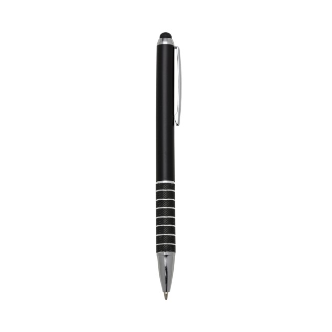 Caneta plástica com 7 aneis touch personalizado