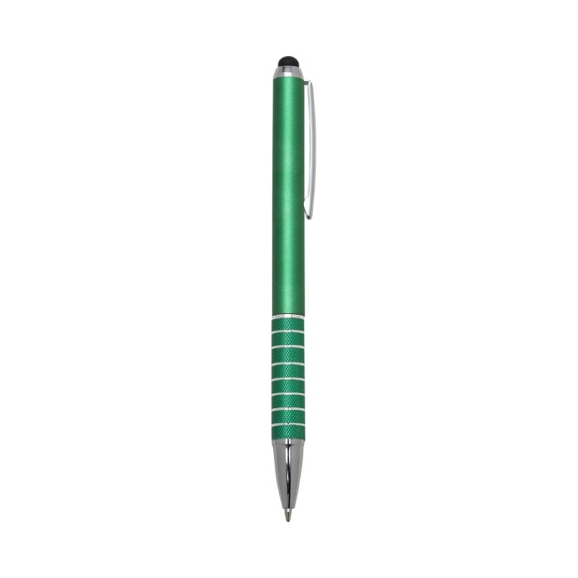 Caneta plástica com 7 aneis touch personalizado