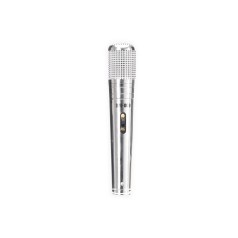 Microfone dinâmico com logotipo
